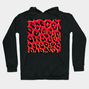 Leopard Print Red Hoodie